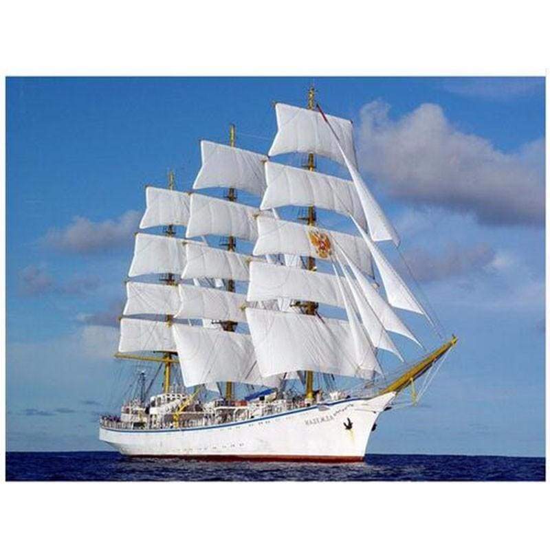 Sailboat Full Drill - 5D DIY Diamond Painting Kits Arts - NEEDLEWORK KITS