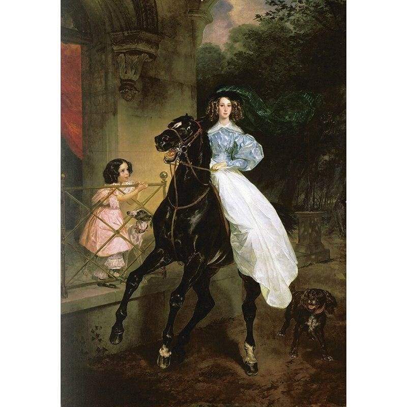Full Drill - 5D DIY Diamond Painting Female Knight Rhinestone Mosaic Kits - NEEDLEWORK KITS