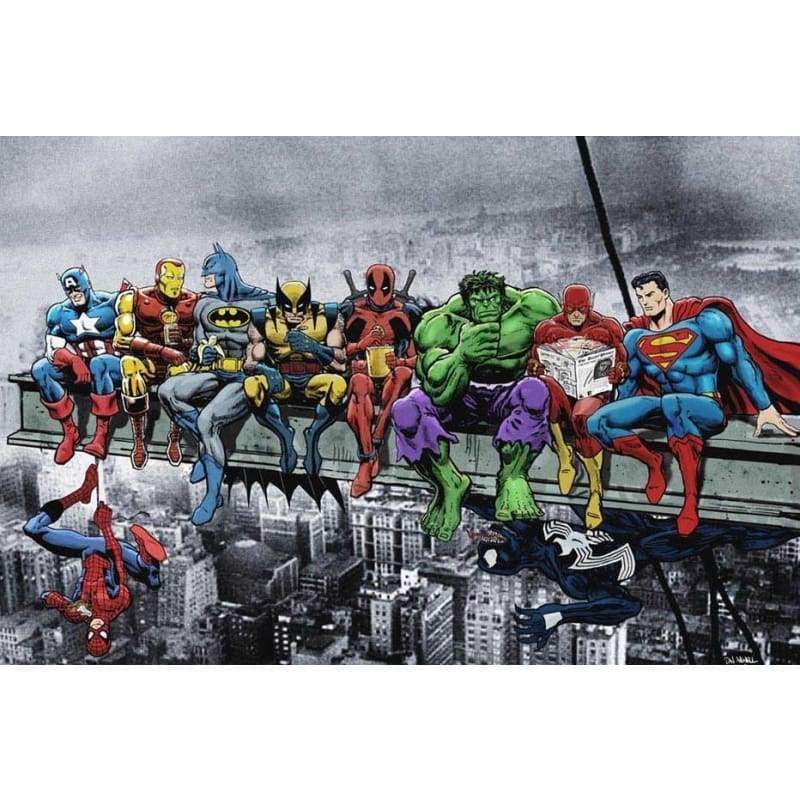 All The Heroes- Full Drill Diamond Painting - Special Order