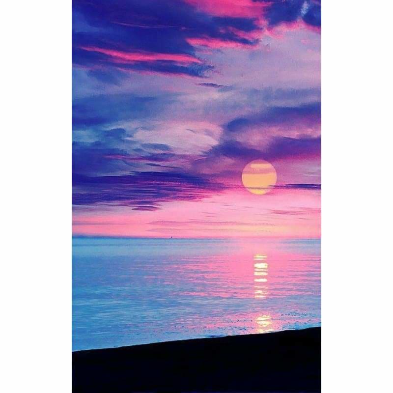 Full Drill - 5D Diamond Painting Kits Beautiful Pink Sky