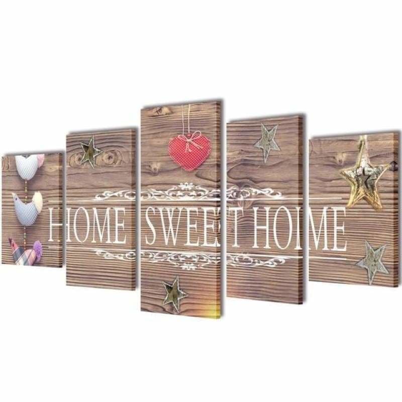Full Drill - 5D DIY Diamond Painting Kits 5pcs Sweet Home