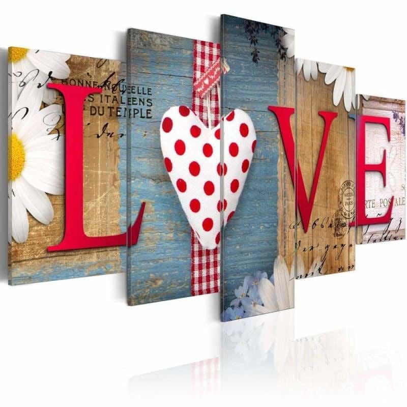 Full Drill - 5D DIY Diamond Painting Kits 5pcs Sweet Home