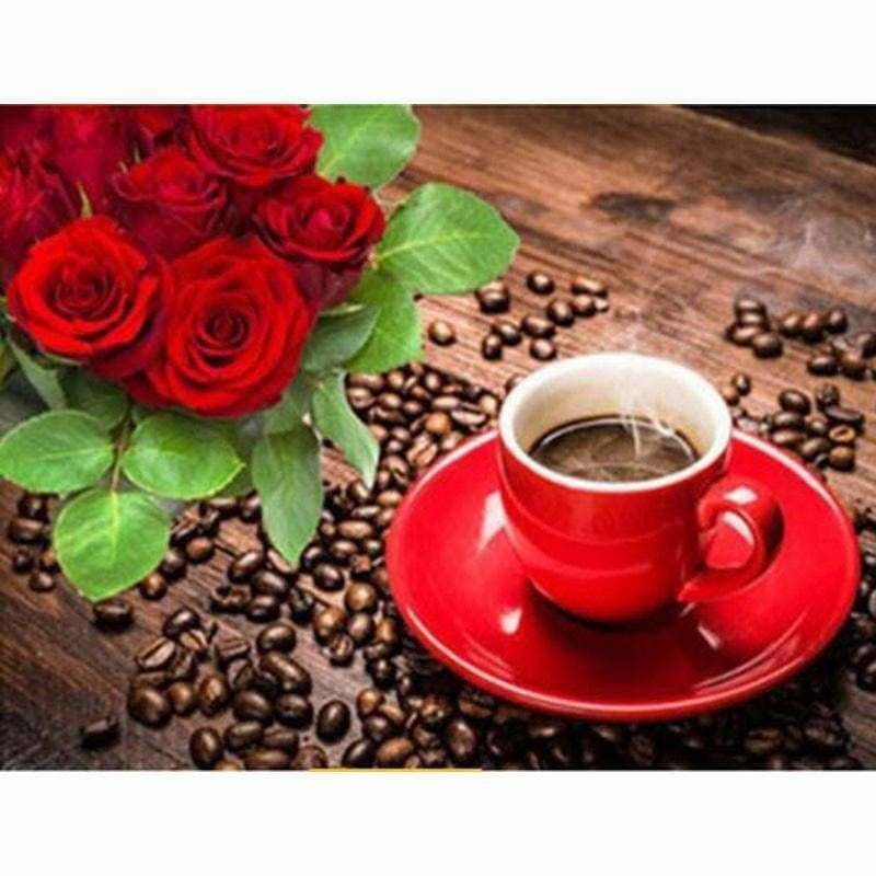 Full Drill - 5D DIY Diamond Painting Kits Blackboard Coffee