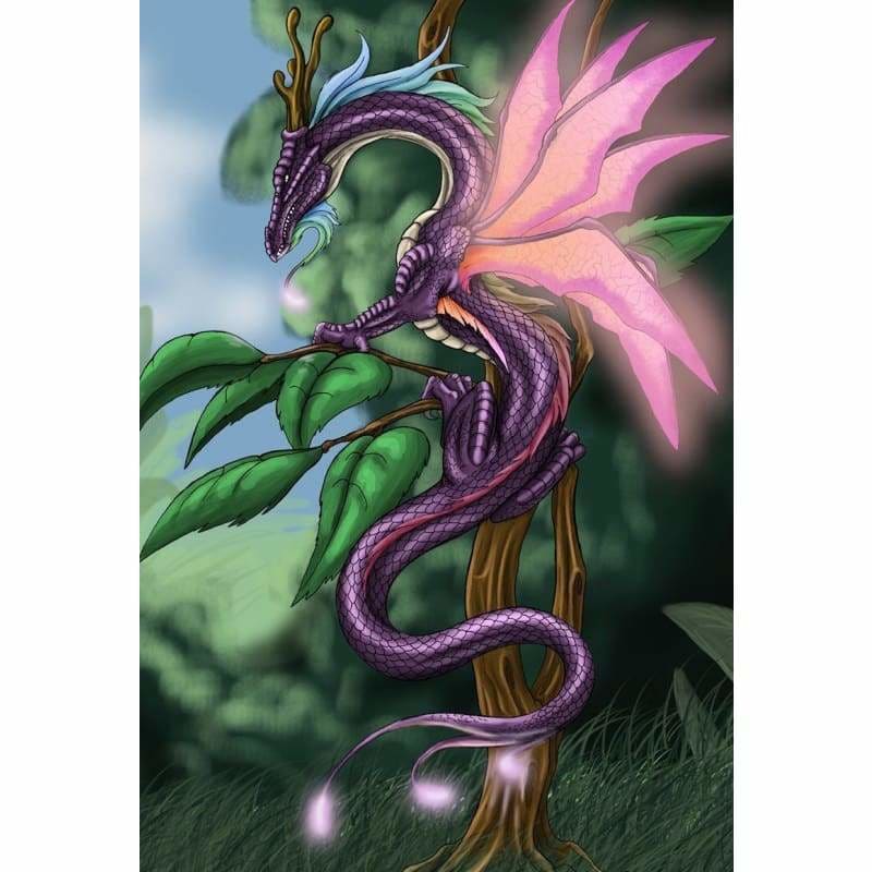 Full Drill - 5D DIY Diamond Painting Kits Cartoon Purple