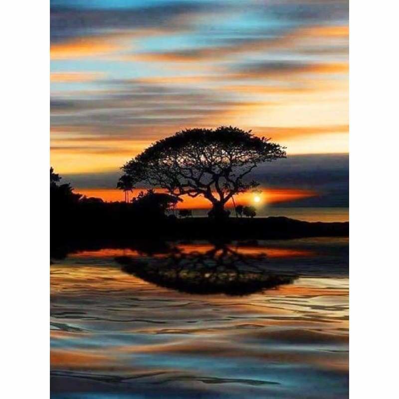 Full Drill - 5D DIY Diamond Painting Kits Dream Lake Tree