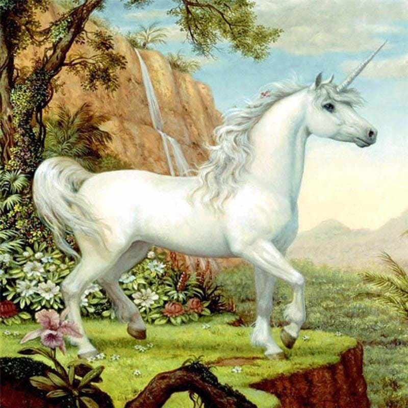 Full Drill - 5D DIY Diamond Painting Kits Fantasy White