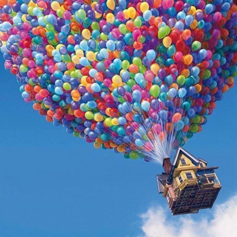 Full Drill - 5D DIY Diamond Painting Kits House Balloons in