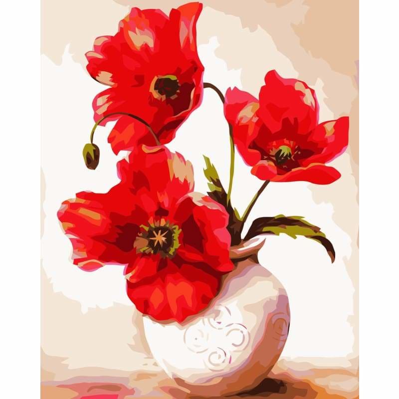 Full Drill - 5D DIY Diamond Painting Kits Watercolor Red