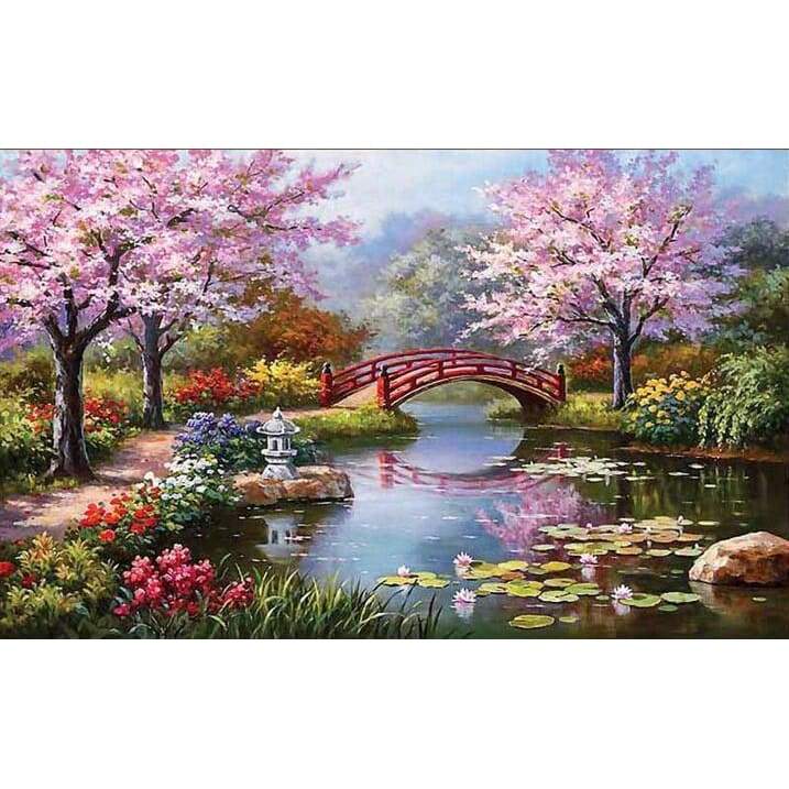 Japanese Garden 2 -Full Drill Diamond Painting - Special