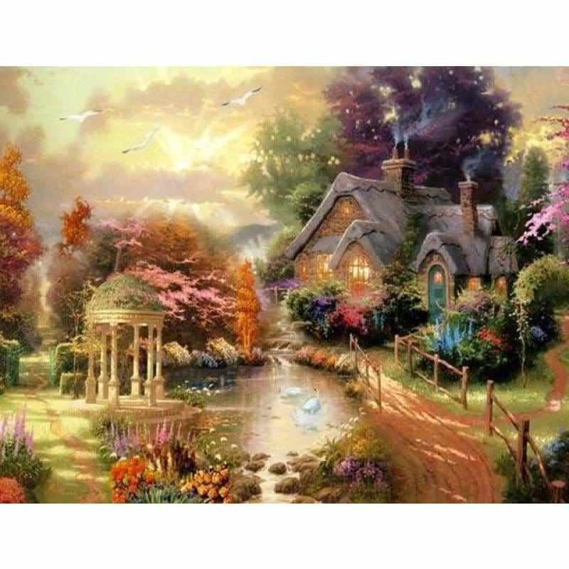 New Cartoon Dream Cottage Full Drill - 5D Diy Diamond