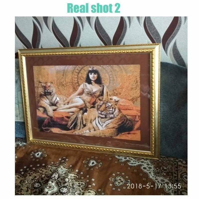 New Hot Sale Beauty And Animal Tiger Full Drill - 5D Diy