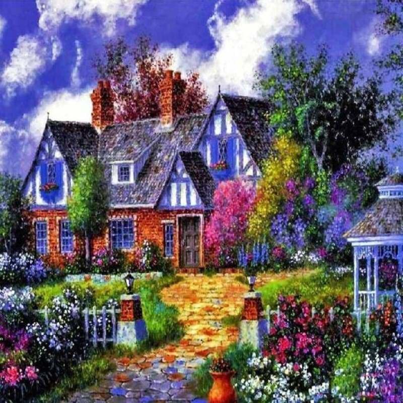 New Hot Sale Cottage Villa Picture Full Drill - 5D Diy