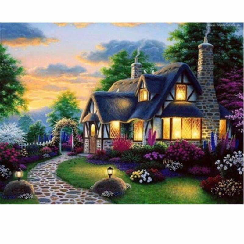 New Hot Sale Dream Cottage Full Drill - 5D Diy Diamond