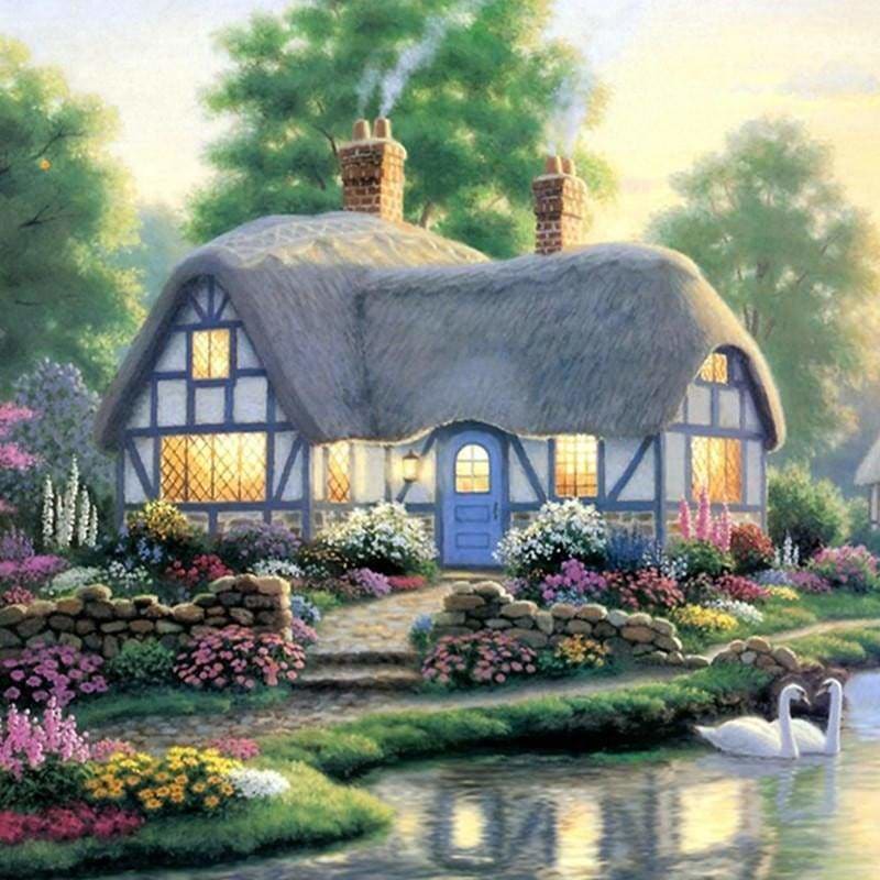 New Hot Sale Dream Cottage Full Drill - 5D Diy Diamond
