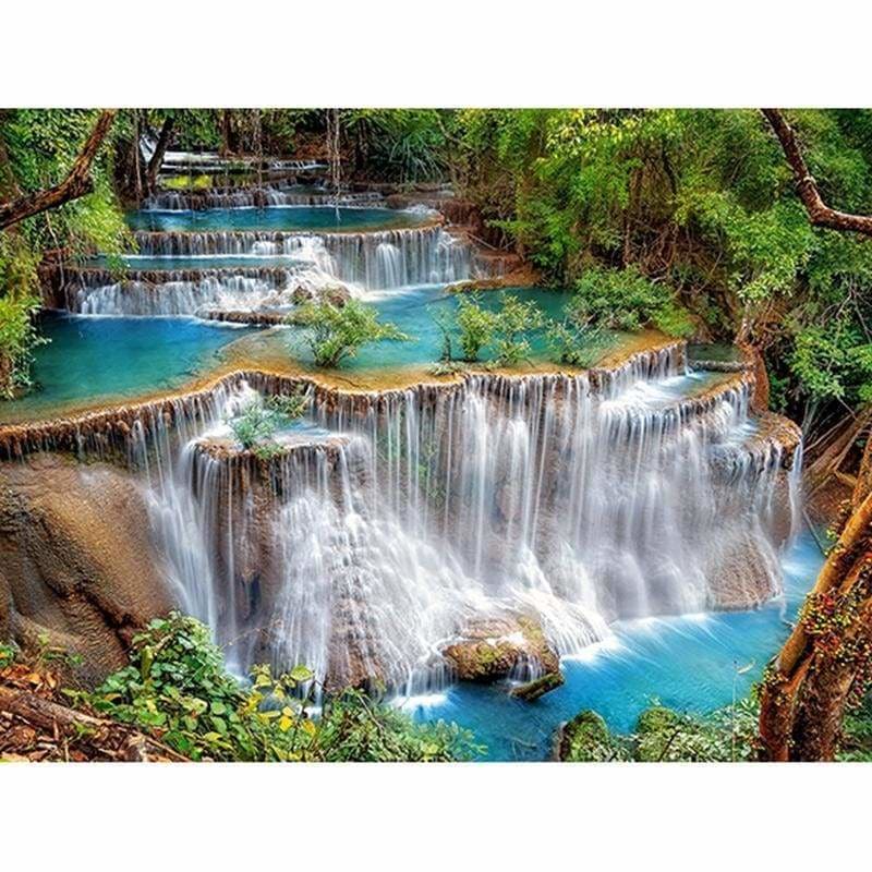 New Hot Sale Scenic Waterfall Full Drill - 5D Diy Diamond