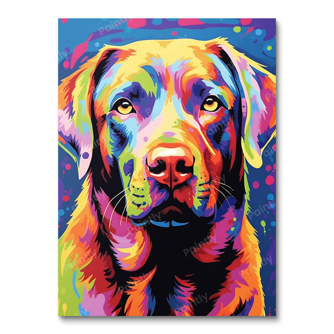 Psychedelic Dog III (Diamond Painting)