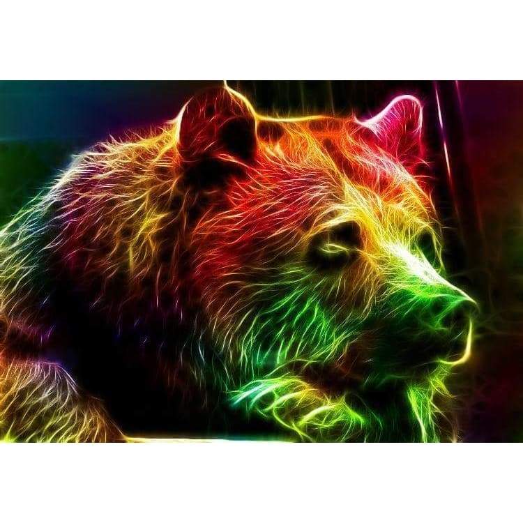 Rainbow fractal 08- Full Drill Diamond Painting - Special