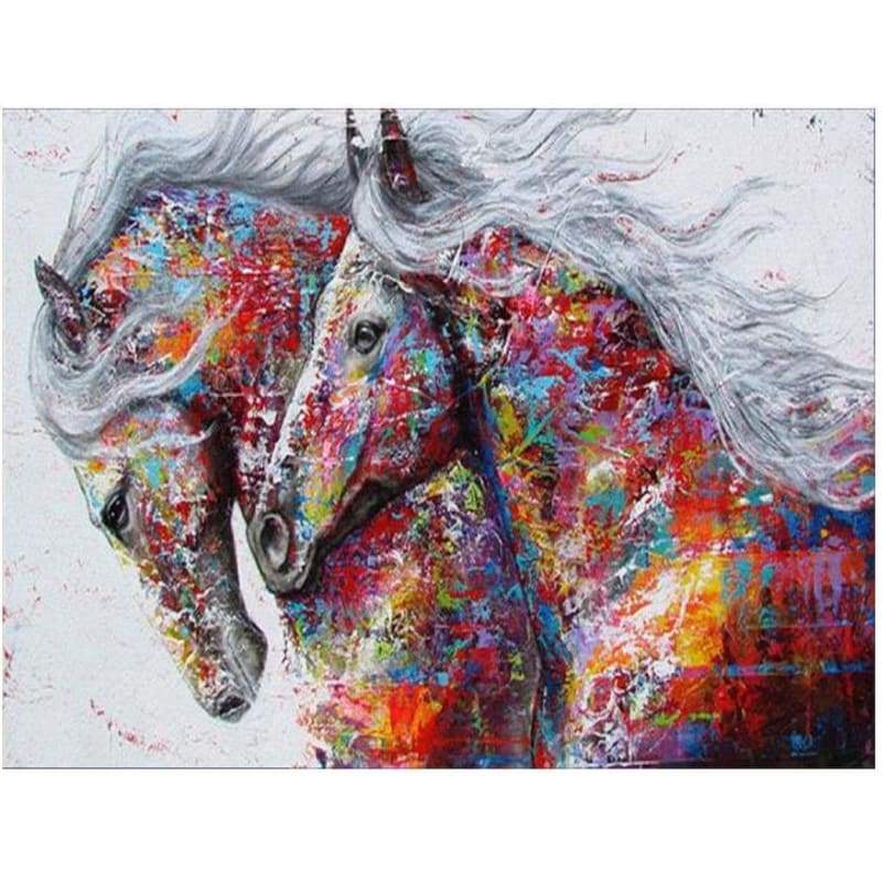 2 Horses - Full Drill Diamond Painting - Special Order -