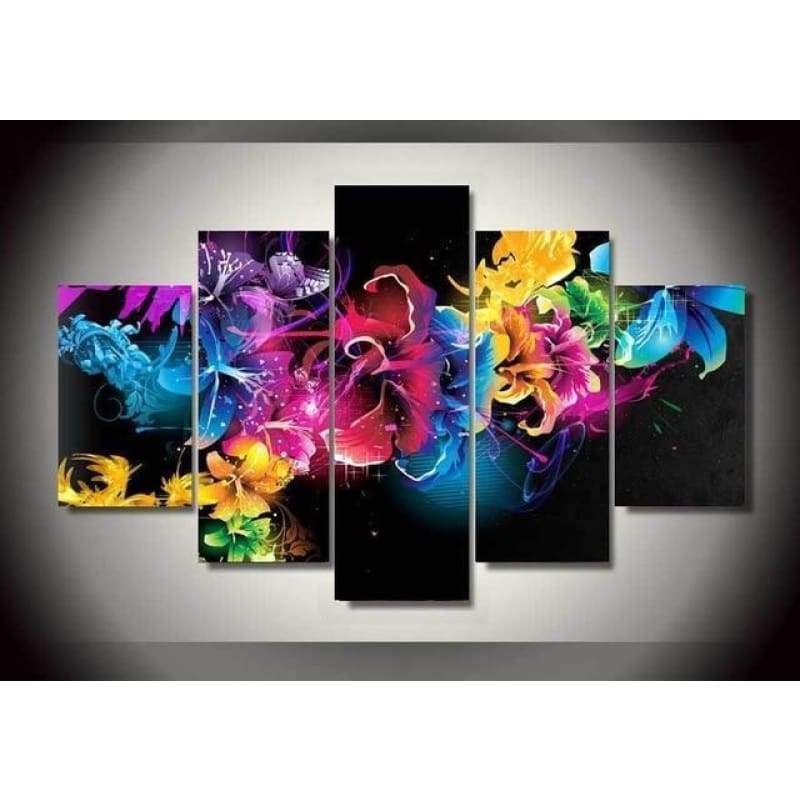 2019 Large Size Flower Multi Picture Wall Decor 5d Cross Stitch Kits VM08504 - NEEDLEWORK KITS