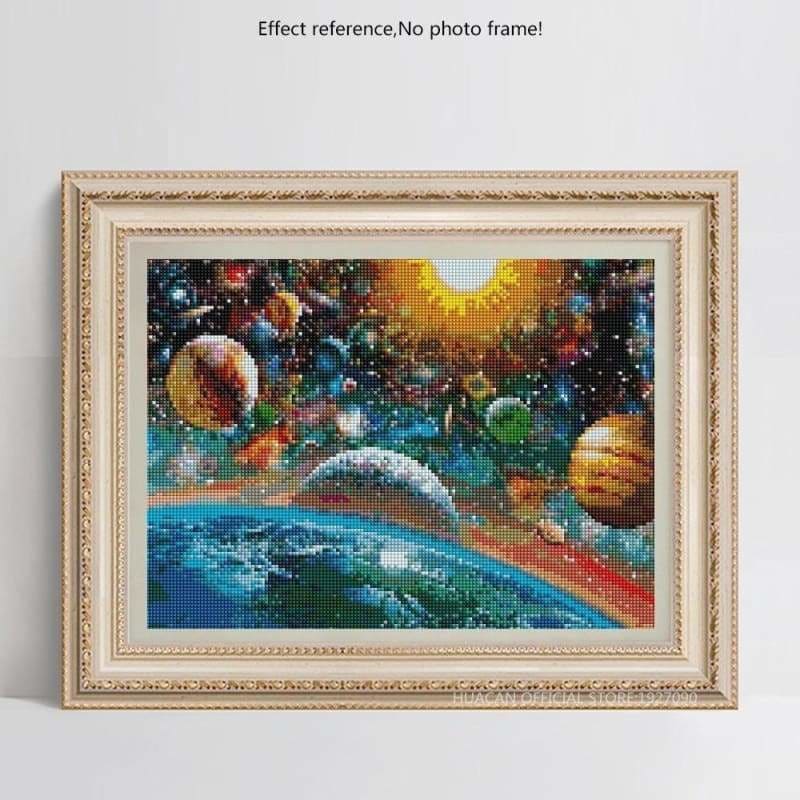 2019 New Hot Sale Colorful Star Space Diamond Cross Stitch