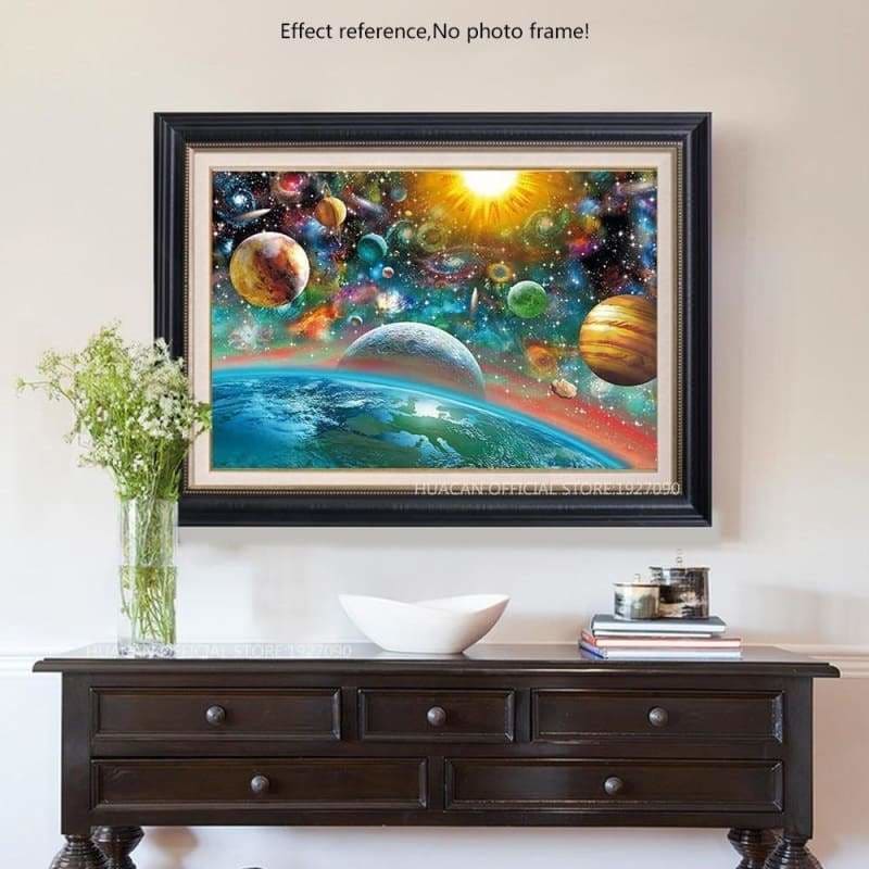 2019 New Hot Sale Colorful Star Space Diamond Cross Stitch