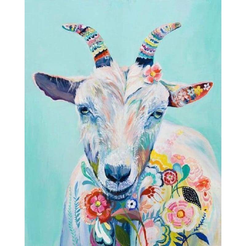 Full Drill - 5D DIY Diamond Painting Kits Beautiful Watercolor Goat - NEEDLEWORK KITS