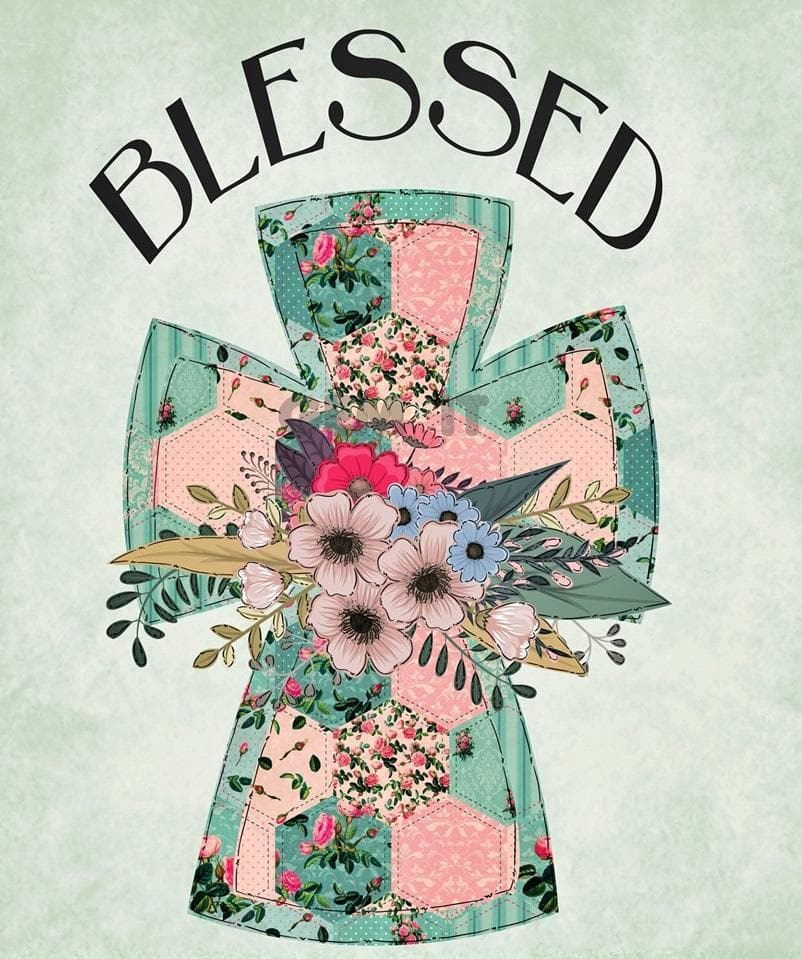 Blessed Cross. Full Drill Diamond Painting - NEEDLEWORK KITS