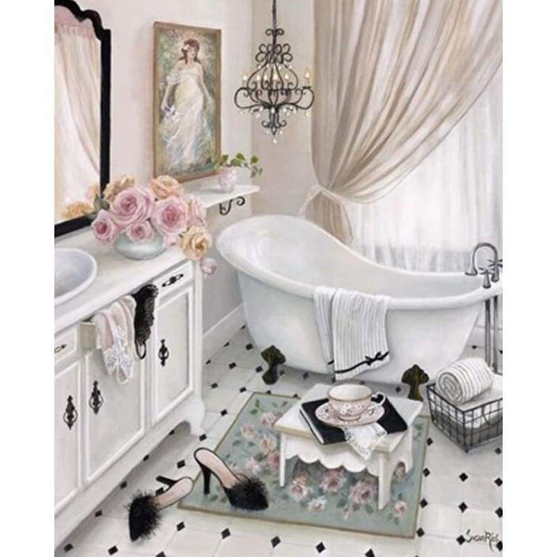 Bathtub 3 - Full Drill Diamond Painting - Special Order -