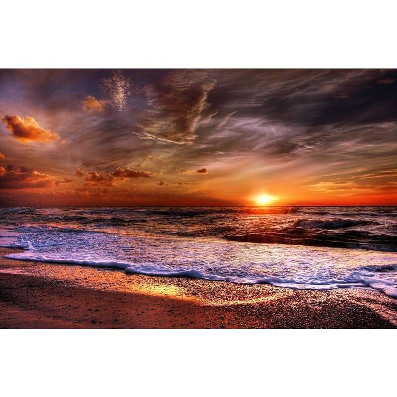 Beach And Clouds - Full Drill Diamond Painting - Special