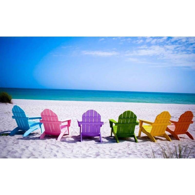 Beach Chairs 02 - Full Drill Diamond Painting - Special