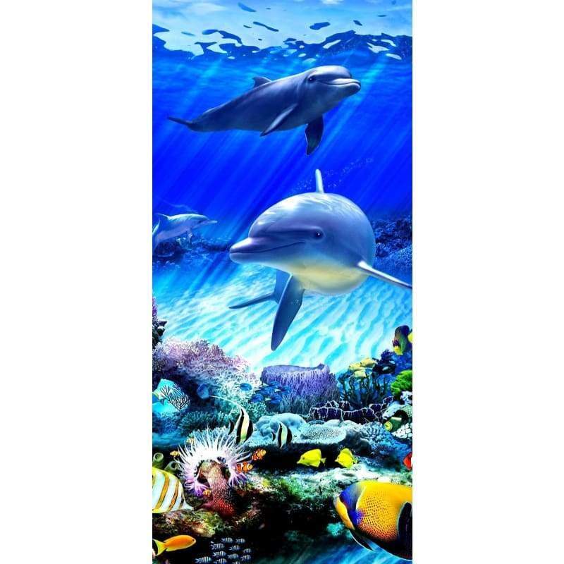 Dolphins 02- Full Drill Diamond Painting - Special Order -