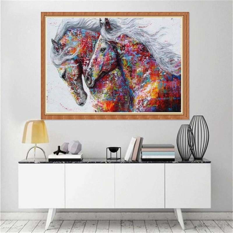 Dream Modern Art Popular Colorful Horse Diamond Painting
