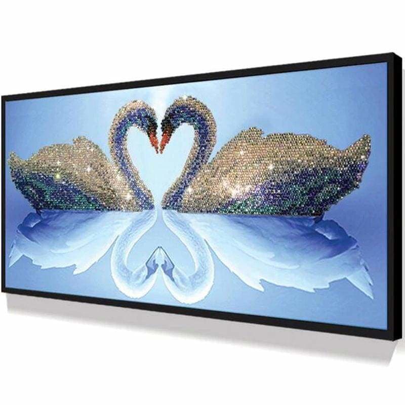 Dream Wall Decor Swan Pattern Full Drill - 5D Diamond