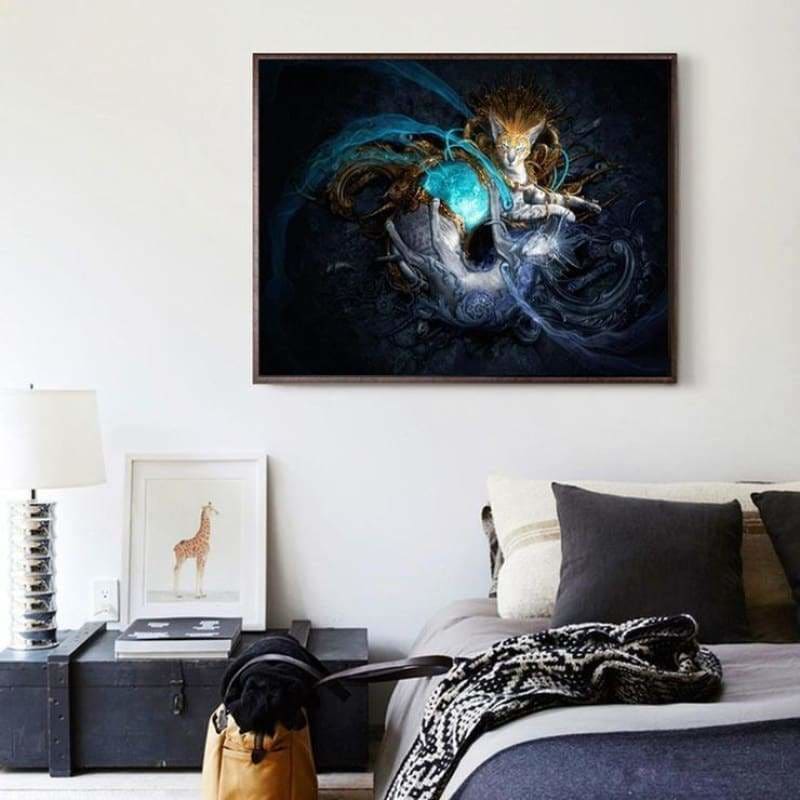 Fantasy Style Cat Full Drill - 5D Diy Diamond Painting Kits