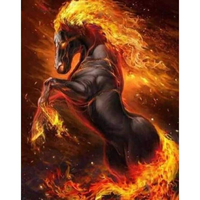 Fire Horse- Full Drill Diamond Painting - Special Order -