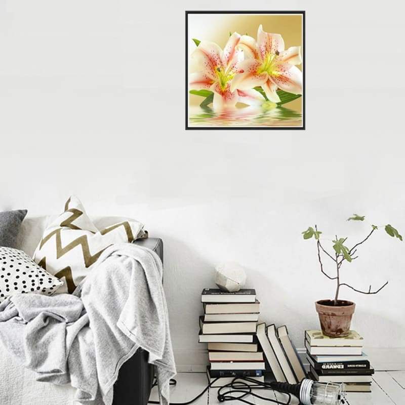 Full Drill - 5D DIY Diamond Painting Kits Beautiful Pink Lily - NEEDLEWORK KITS