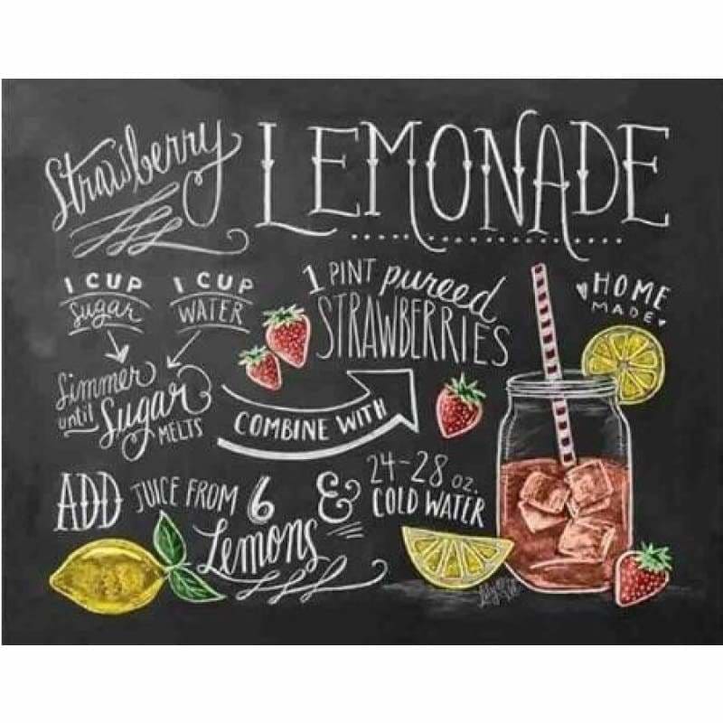 Fruits Blackboard Mosaic Full Drill - 5D DIY Diamond