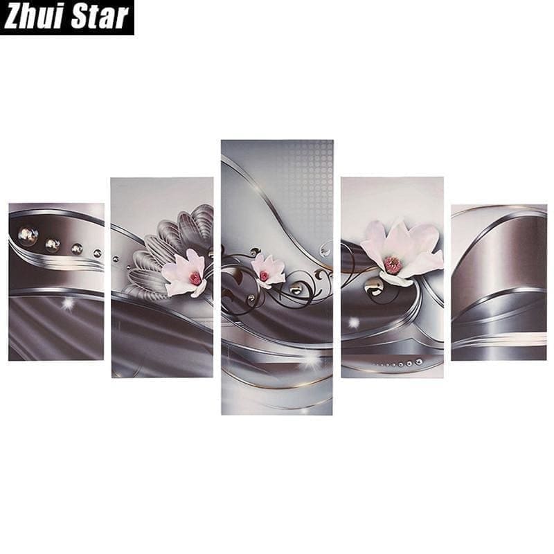 Full Drill - 5D Diamond Painting Kits Beautiful Pink Flower
