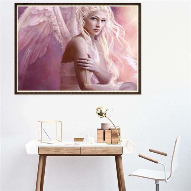 Full Drill - 5D Diamond Painting Kits Beautiful Pink Girl