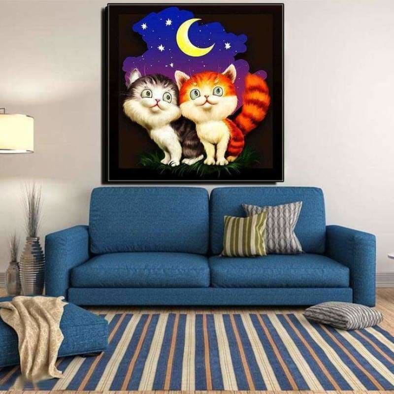 Full Drill - 5D Diamond Painting Kits Cartoon Cute Cats