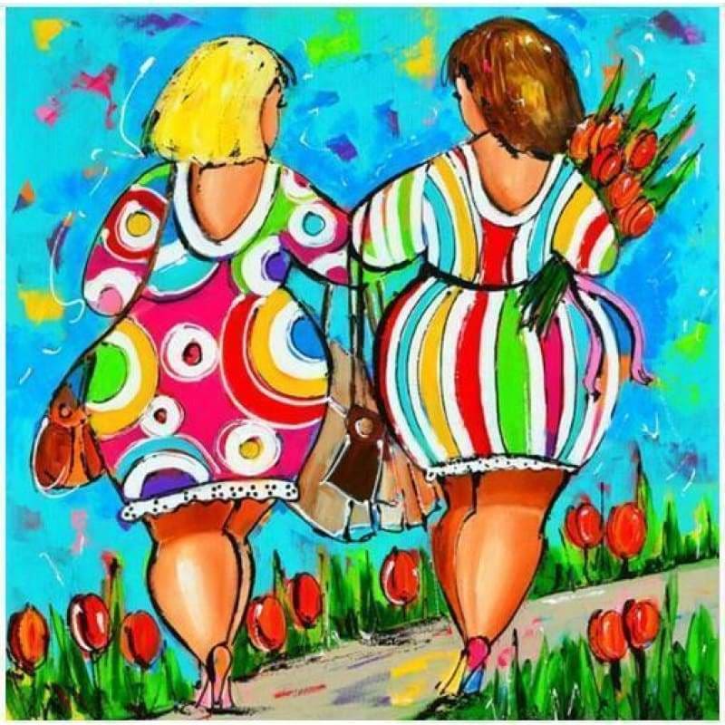 Full Drill - 5D Diamond Painting Kits Cartoon Fat Woman