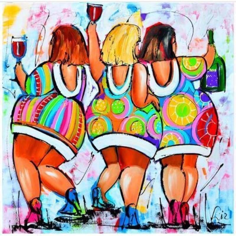 Full Drill - 5D Diamond Painting Kits Cartoon Fat Woman