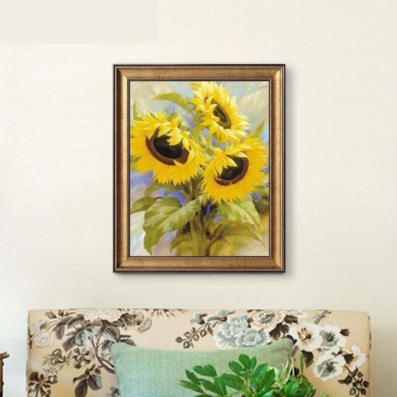 Full Drill - 5D Diamond Painting Kits Special Sunflowers -