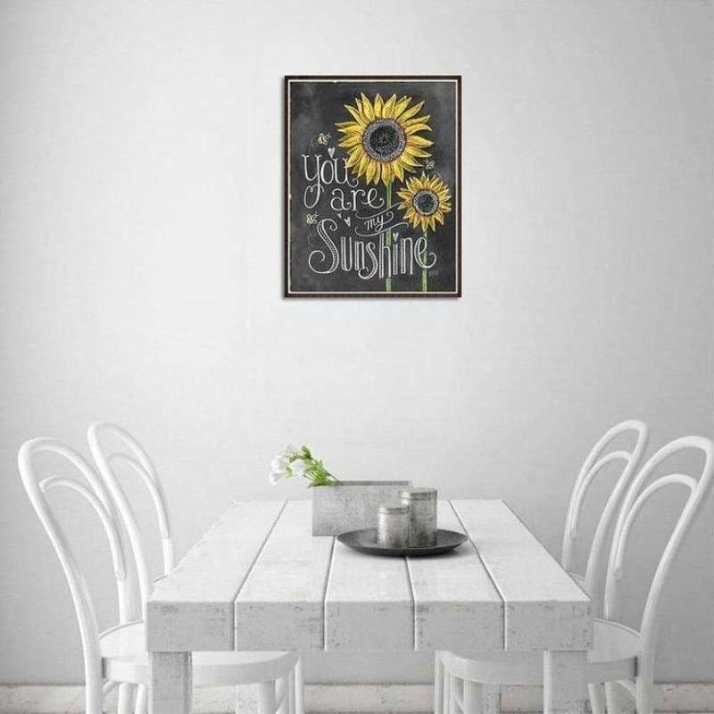 Full Drill - 5D Diamond Painting Kits Sunflower You Are My