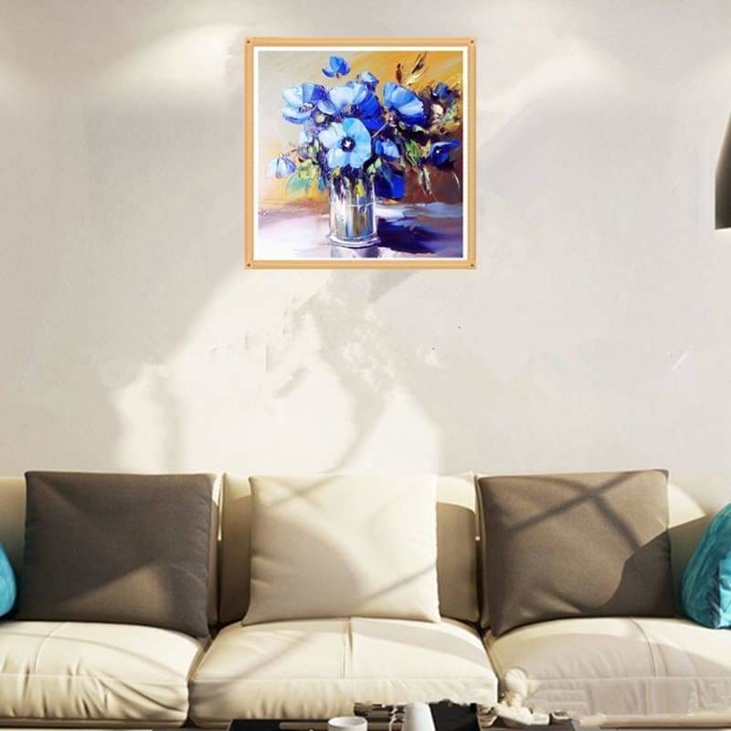 Full Drill - 5D Diamond Painting Kits Watercolored Blue