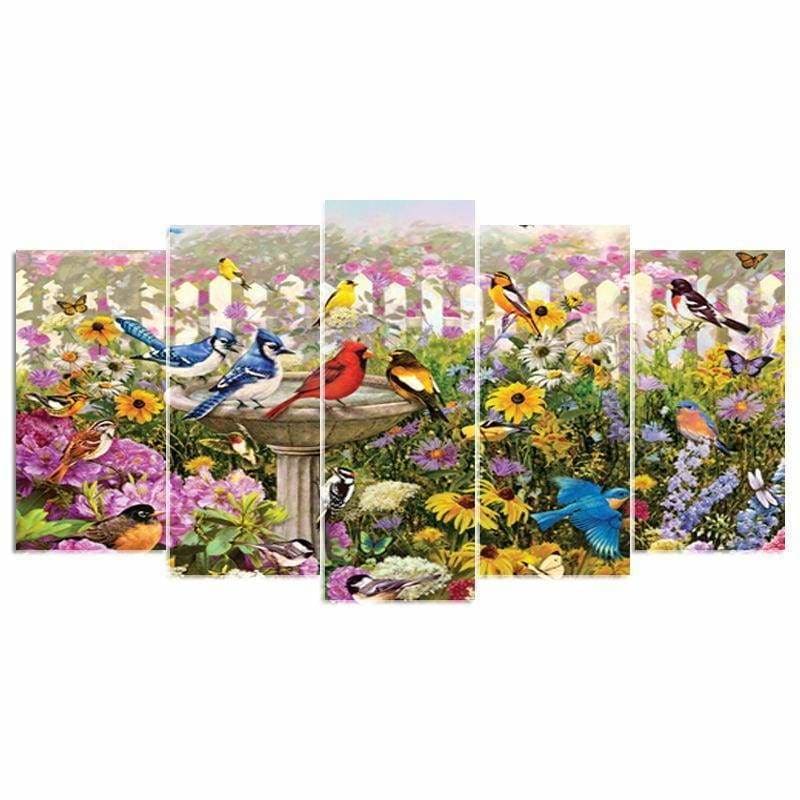 Full Drill - 5D DIY Diamond Painting Kits 5pcs Colorful