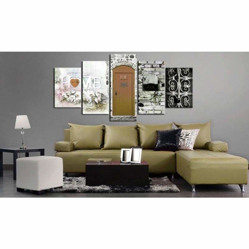 Full Drill - 5D DIY Diamond Painting Kits 5pcs Sweet Home