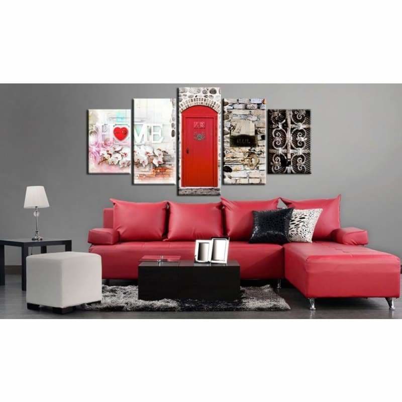 Full Drill - 5D DIY Diamond Painting Kits 5pcs Sweet Home