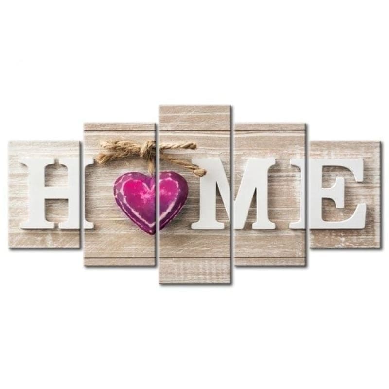 Full Drill - 5D DIY Diamond Painting Kits 5pcs Sweet Home