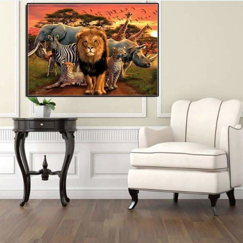 Full Drill - 5D DIY Diamond Painting Kits Amaizng Safari